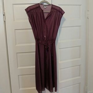 Vintage Sheer Purple Dress